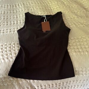 OGL Black Fitted Sleeveless Tank Top